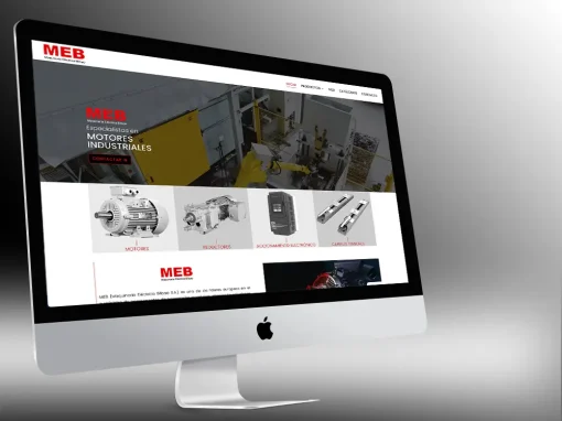 Diseño web industrial para MEB: digitalización B2B de un referente en transmisión mecánica en Bizkaia