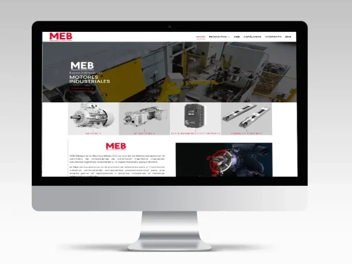 Diseño web industrial para MEB: digitalización B2B de un referente en transmisión mecánica en Bizkaia