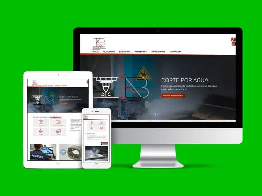 Diseño web para industria  de corte y montaje en Vitoria-Gasteiz, Ebaki Solutions