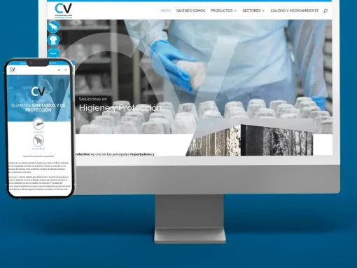 Diseño web B2B para empresas industriales y sanitarias | Caso CV Protection