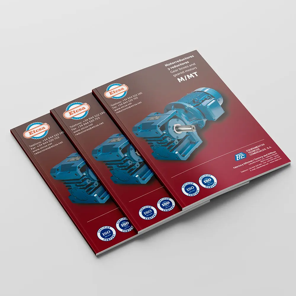 Catalogo industrial de empresa de motores