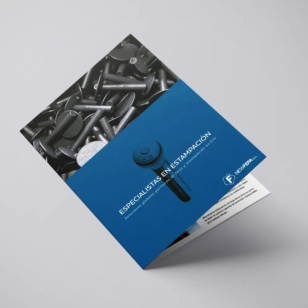 Diseño gráfico industrial en Bizkaia para empresas de estampación y forja | Proyecto NEW FEPA