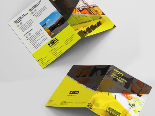 Diseño gráfico. Catálogo para una empresa de prevención