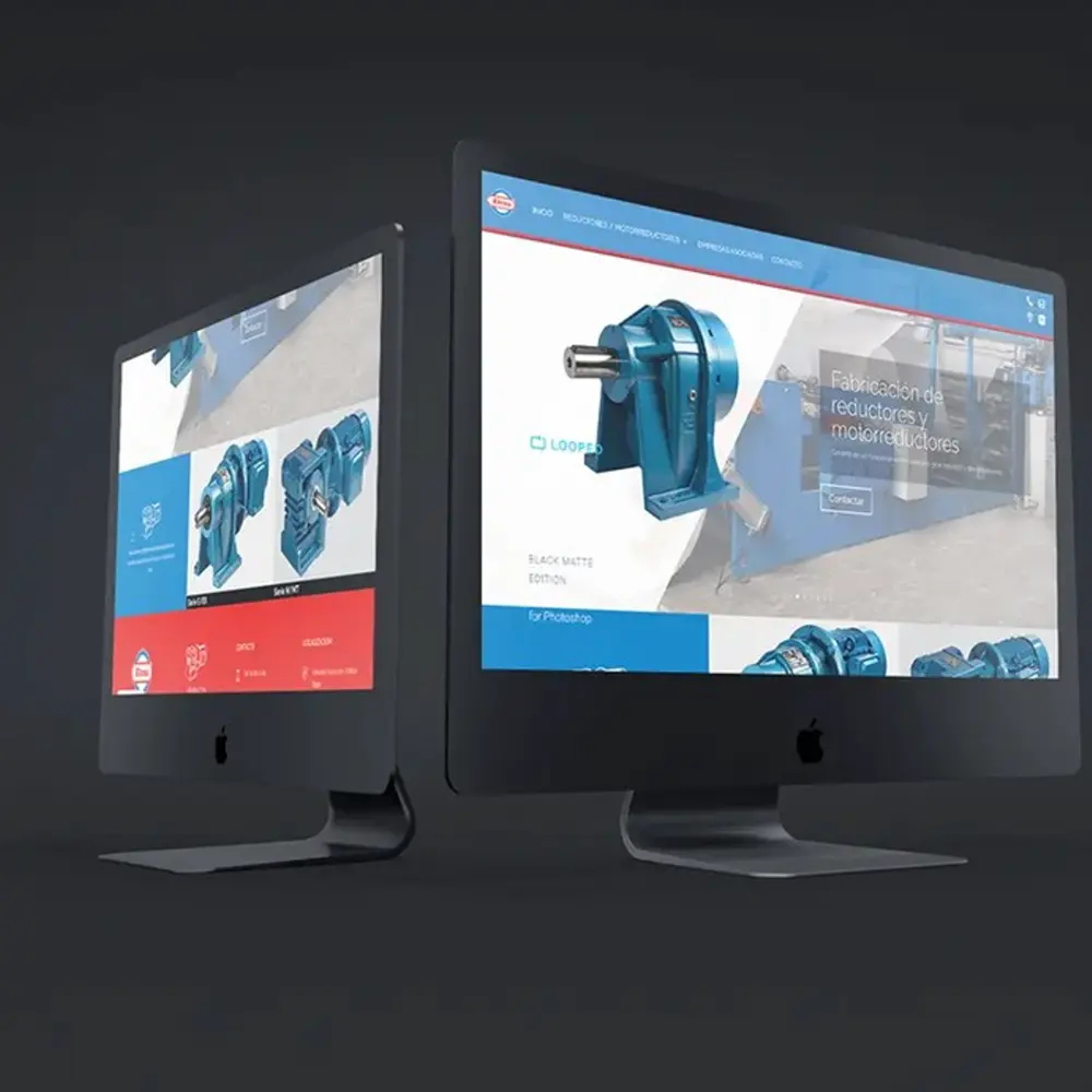 Diseño web industrial para fabricantes de reductores – ETCSA